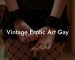 Vintage Erotic Art Gay