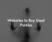 Websites to Buy Used Panties