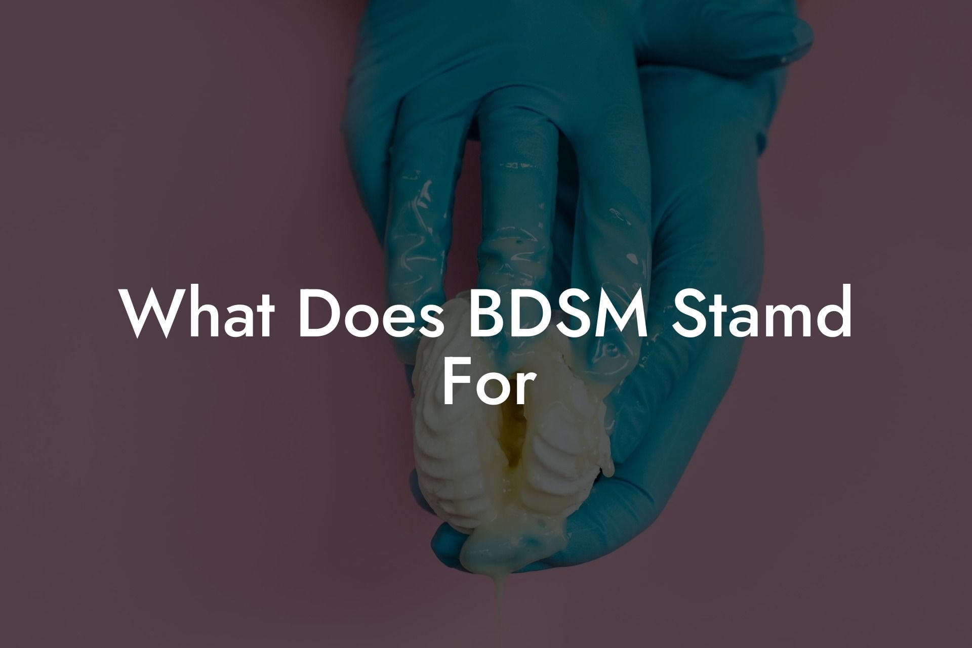 What Does BDSM Stamd For
