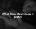 What Does Brat Mean In BDSM