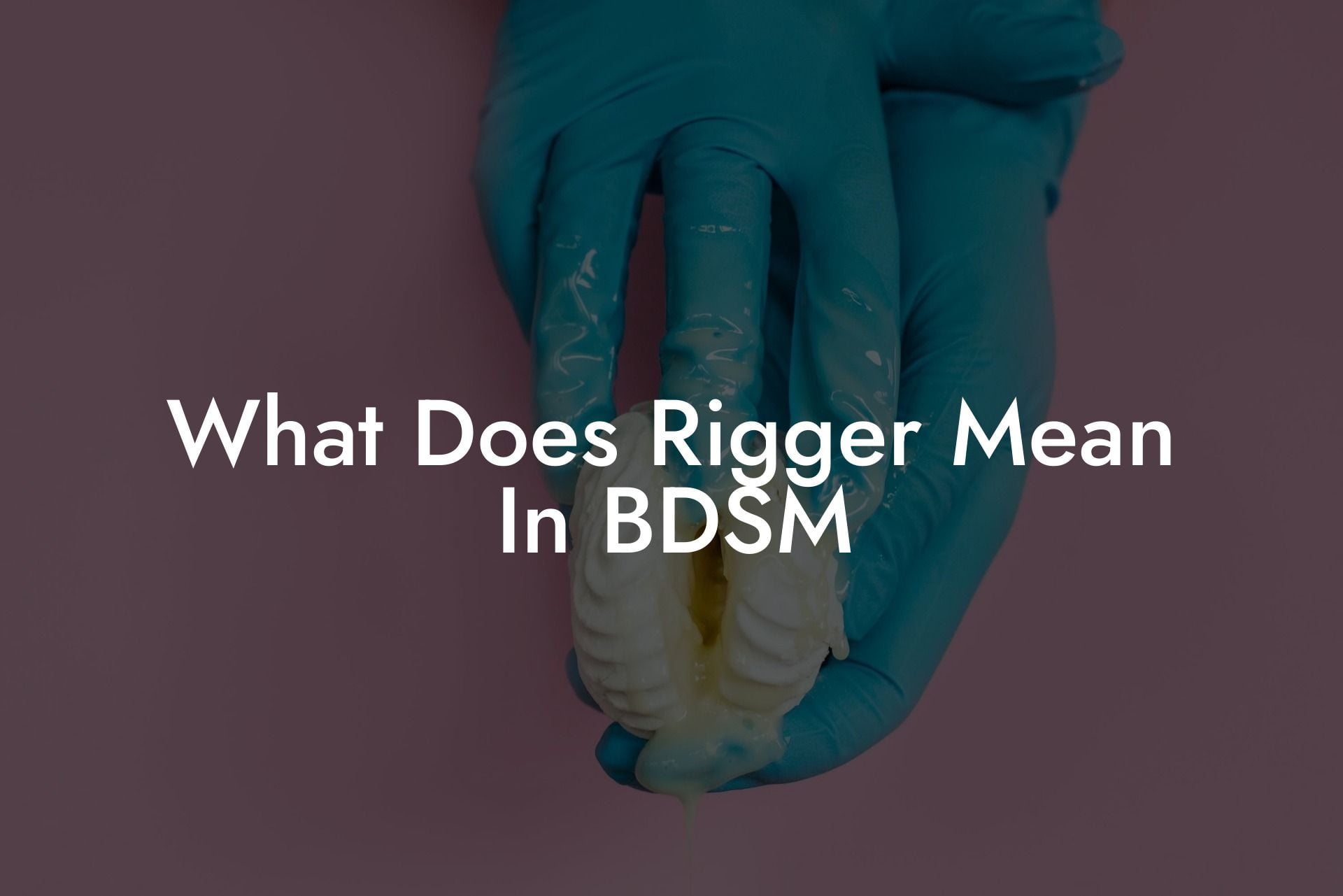 What Does Rigger Mean In BDSM