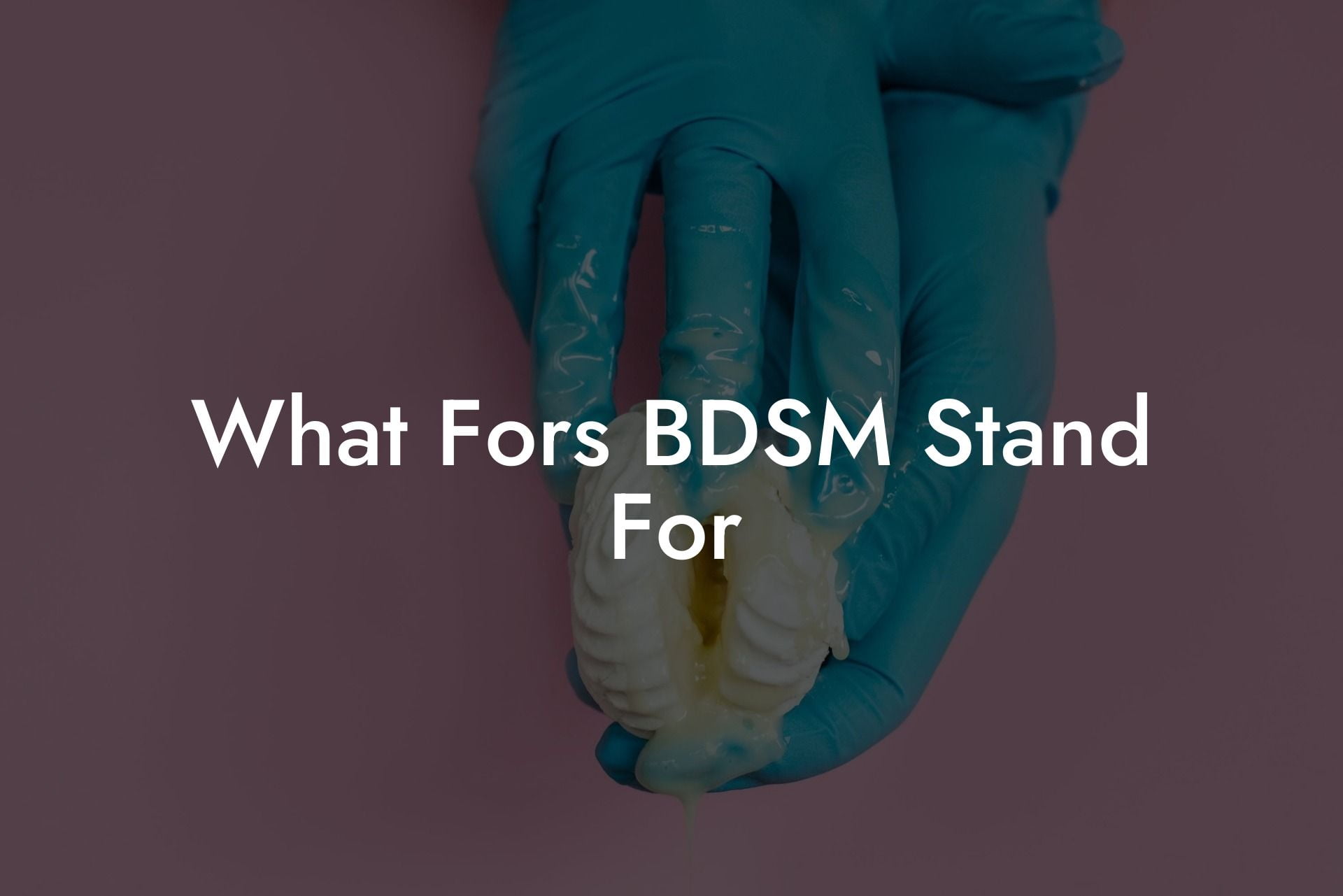 What Fors BDSM Stand For
