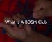 What Is A BDSM Club