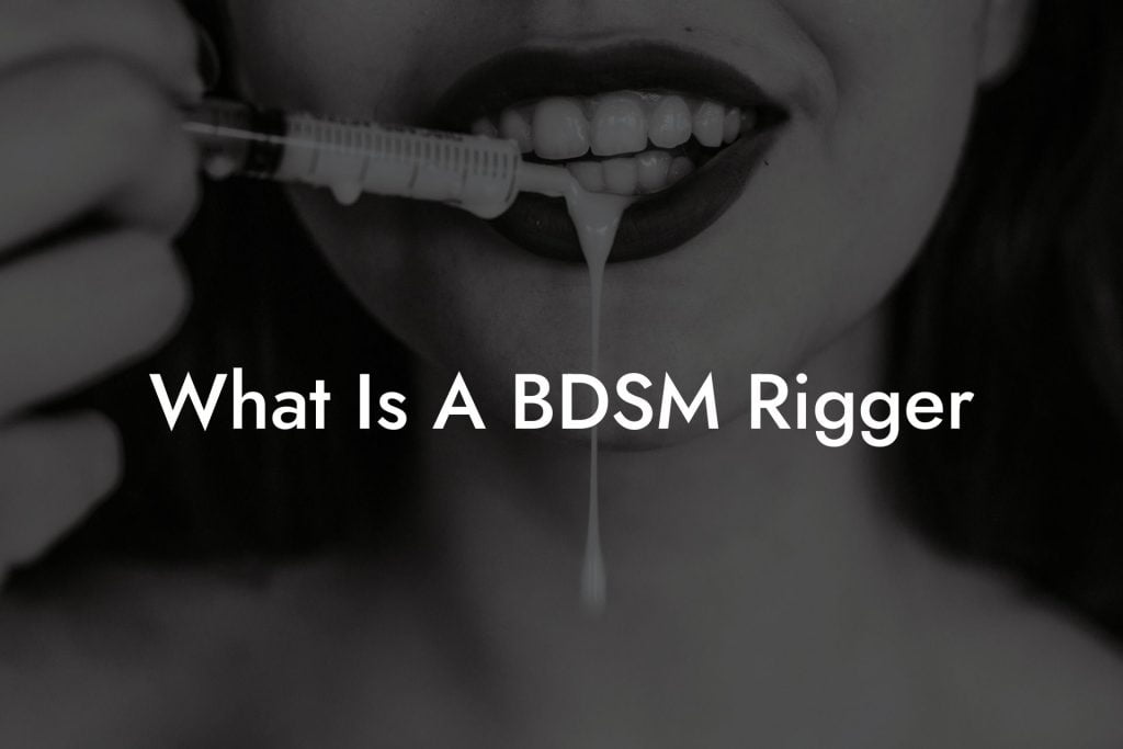 What Is A BDSM Rigger