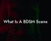 What Is A BDSM Scene