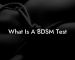 What Is A BDSM Test
