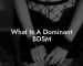What Is A Dominant BDSM