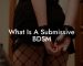 What Is A Submissive BDSM