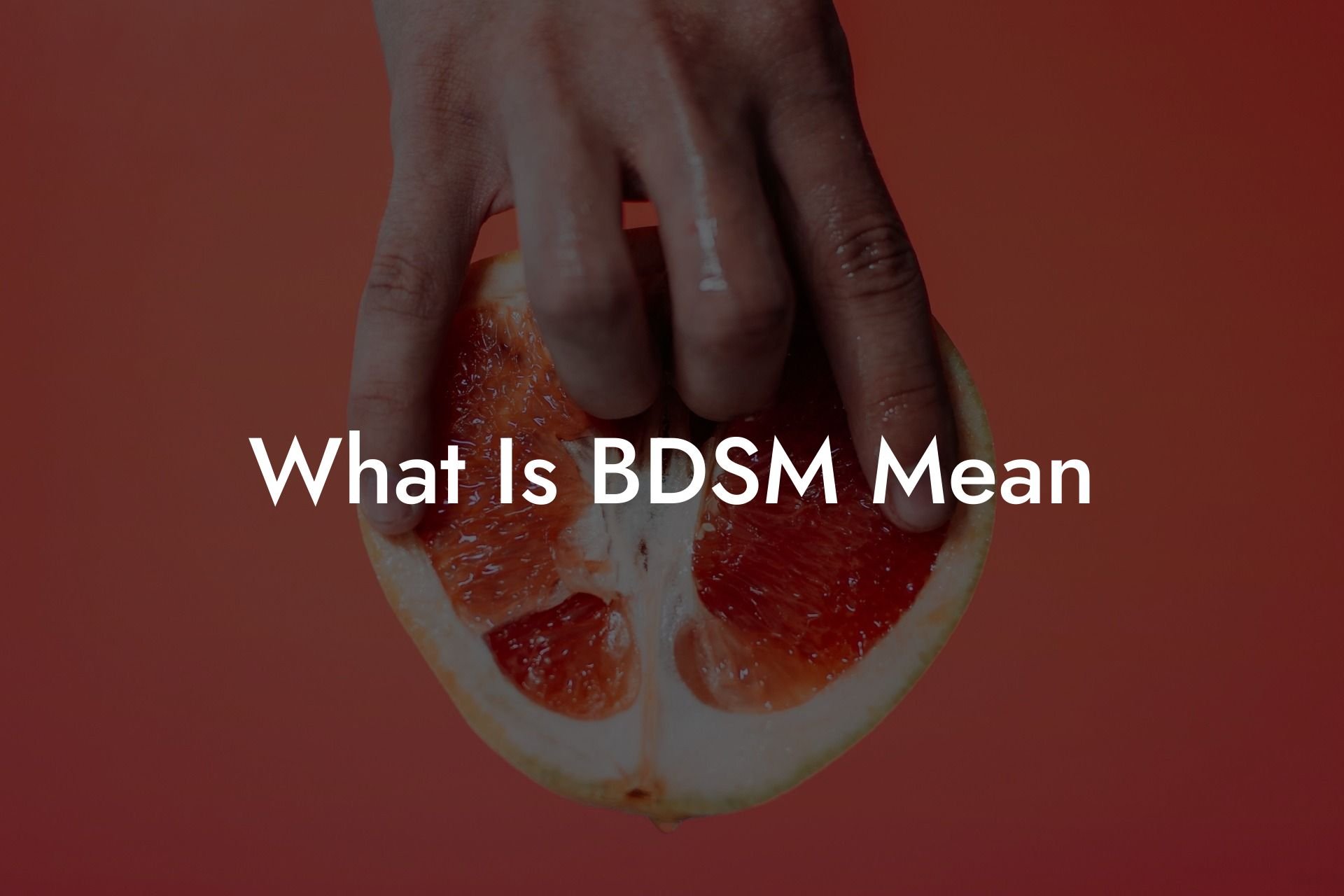 What Is BDSM Mean