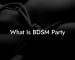 What Is BDSM Party