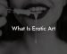 What Is Erotic Art