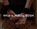 What Is Milking BDSM