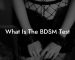 What Is The BDSM Test