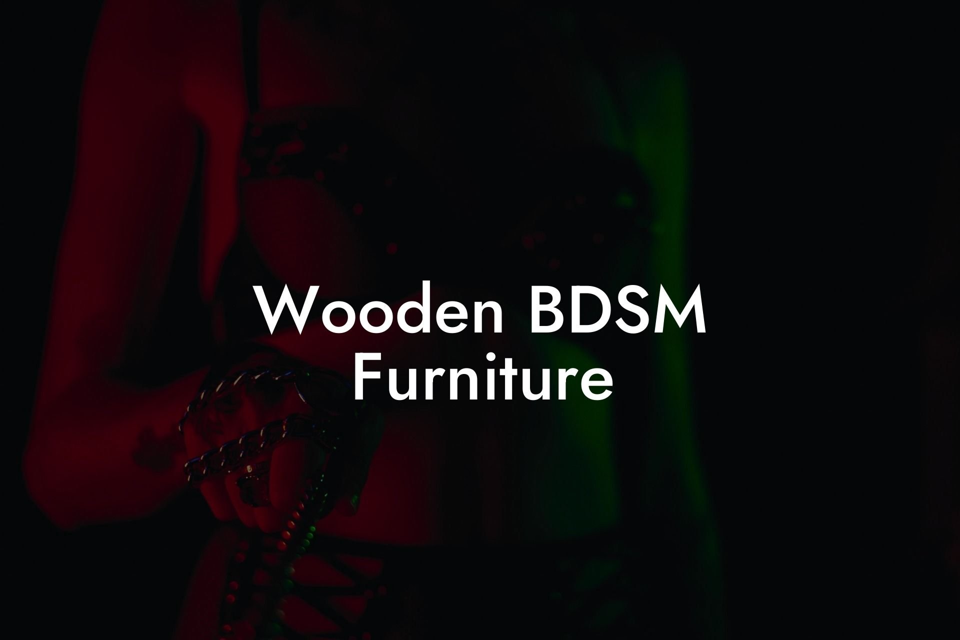 Wooden BDSM Furniture