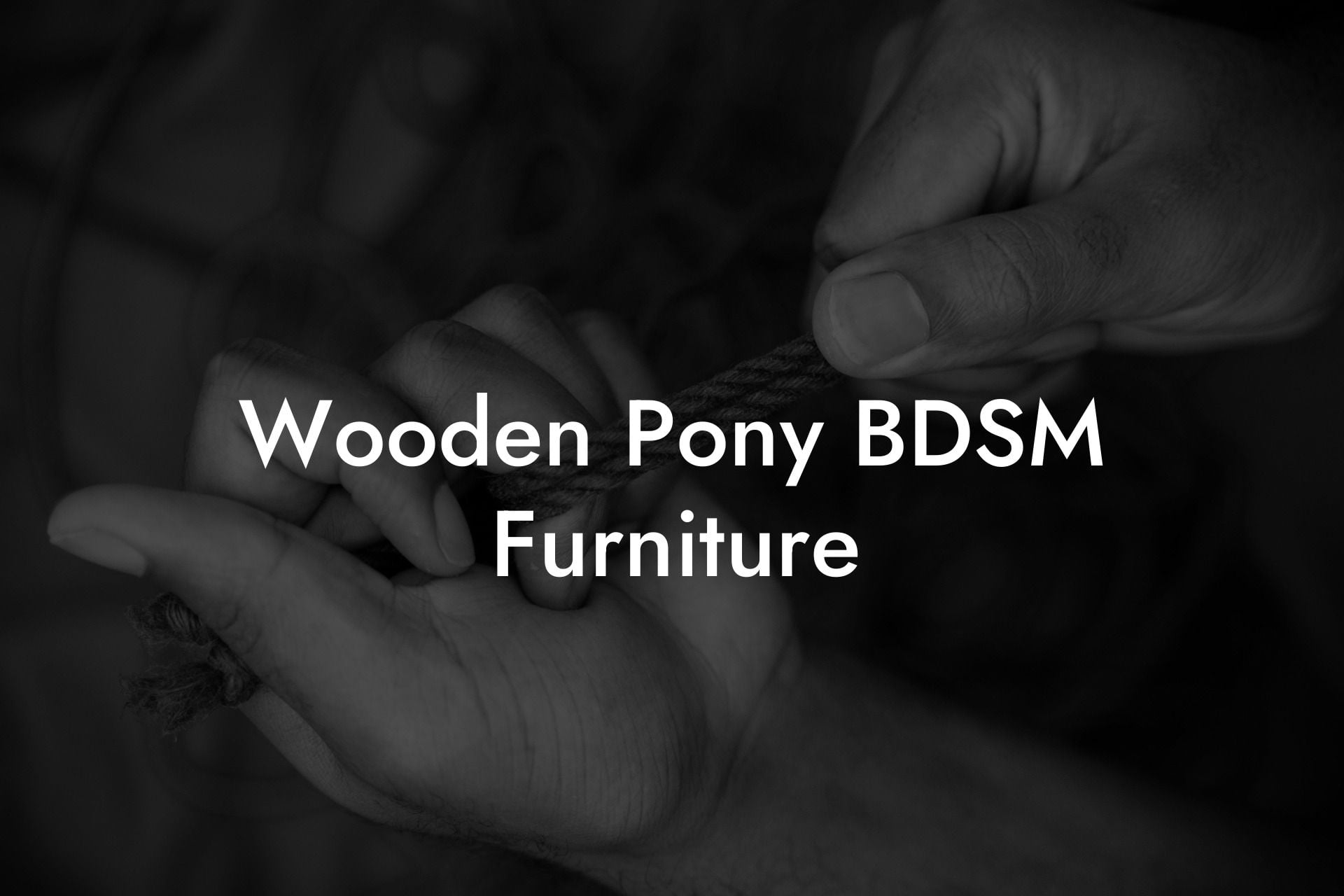 Wooden Pony BDSM Furniture