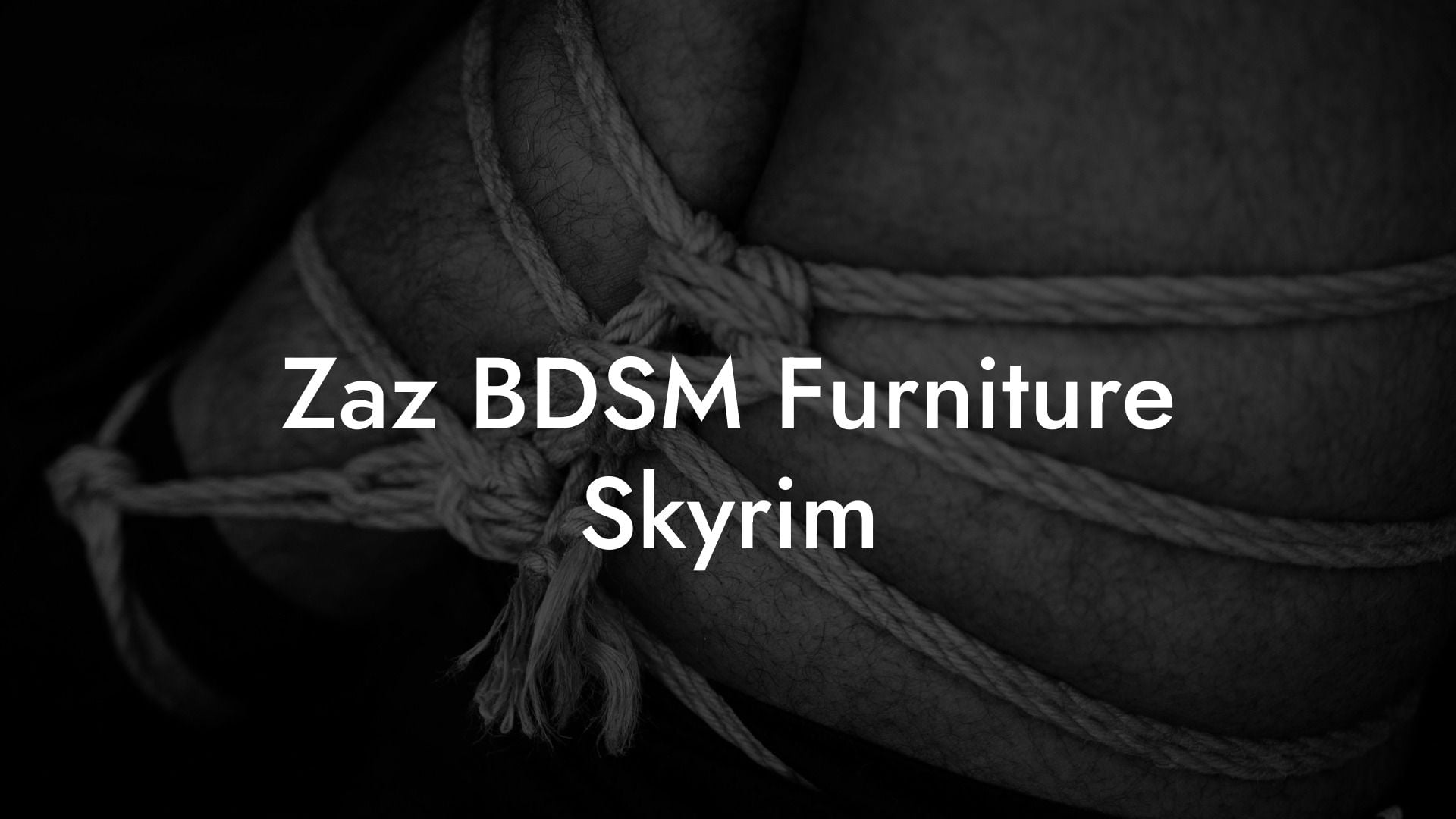 Zaz BDSM Furniture Skyrim